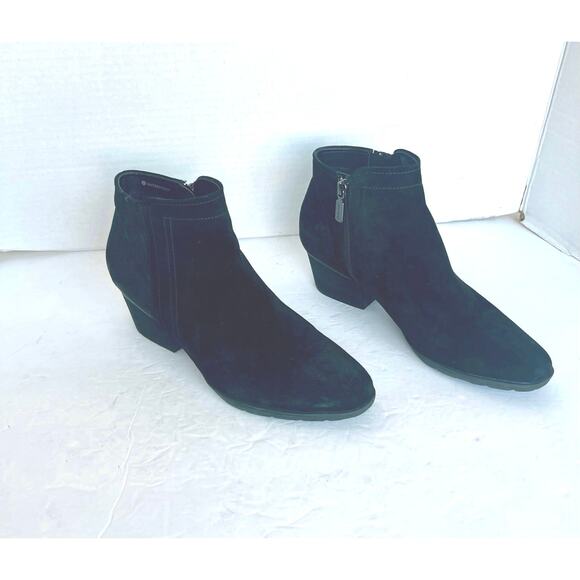 Blondo Valli 2.0 Black Suede Waterproof Zip Ankle Booties 8M - Picture 2 of 12